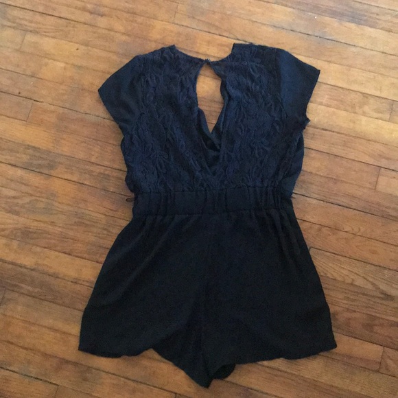 Lace Back Romper - Picture 2 of 7
